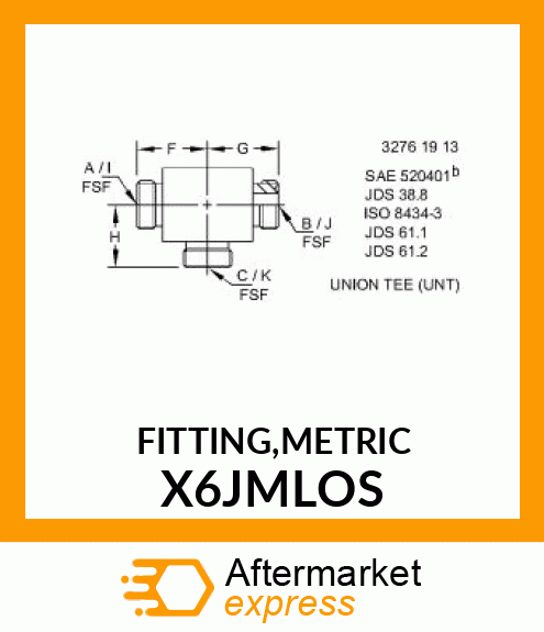 FITTING,METRIC X6JMLOS