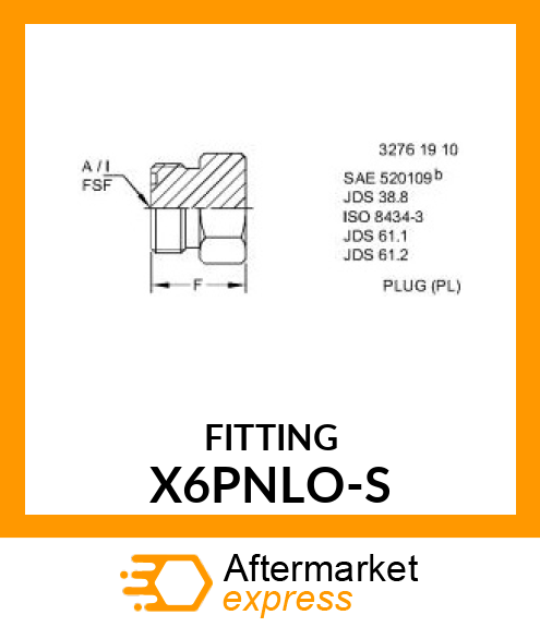 FITTING X6PNLO-S