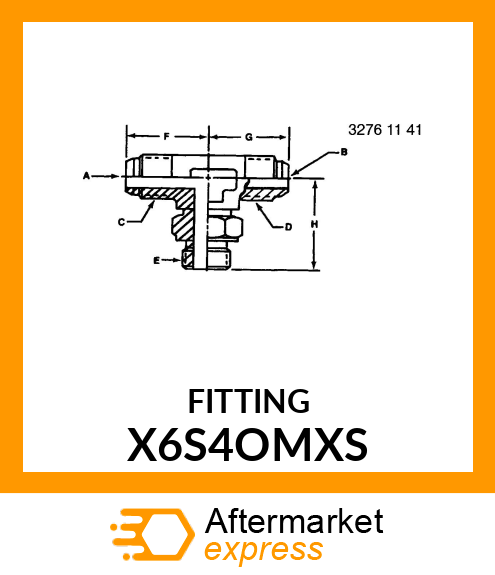 FITTING X6S4OMXS