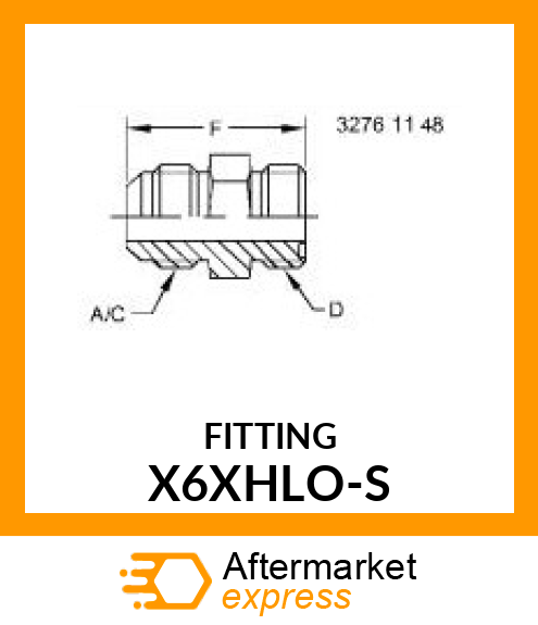 FITTING X6XHLO-S