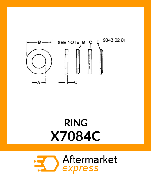 GASKET FOR PISTON X7084C