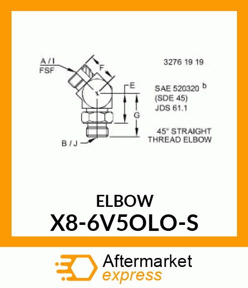 ELBOW X8-6V5OLO-S