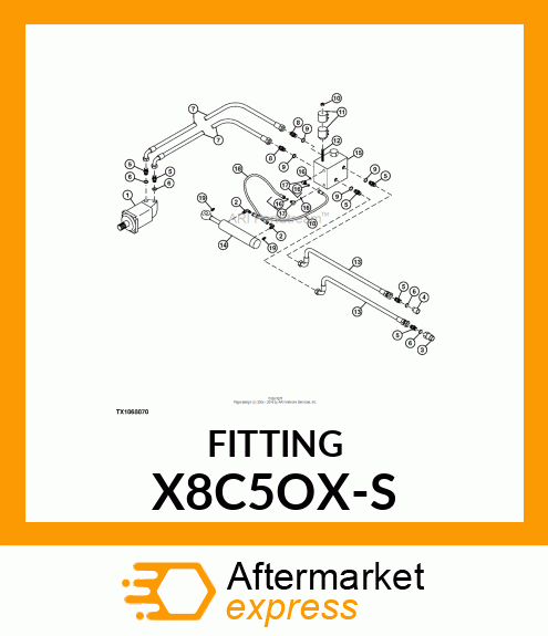 Elbow Fitting - FITTING JIC X8C5OX-S