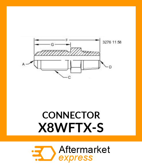 CONNECTOR X8WFTX-S