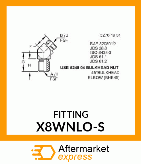 FITTING X8WNLO-S