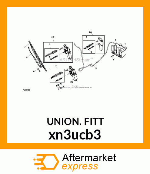 FITTING, NYLON xn3ucb3