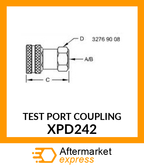 TEST PORT COUPLING XPD242