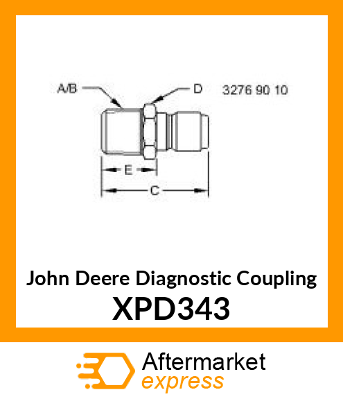 TEST PORT COUPLING XPD343