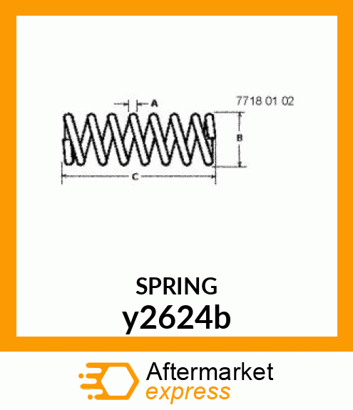 COMPRESSION SPRING, CUTOFF amp; KNOCKE Y2624B