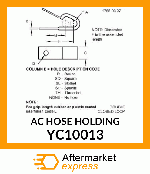 AC HOSE HOLDING YC10013