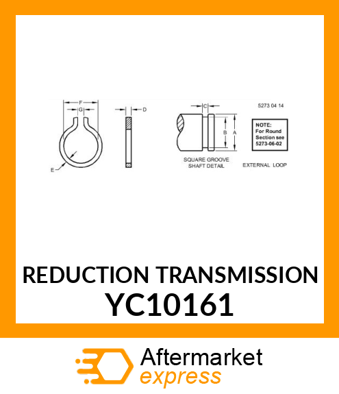 REDUCTION TRANSMISSION YC10161