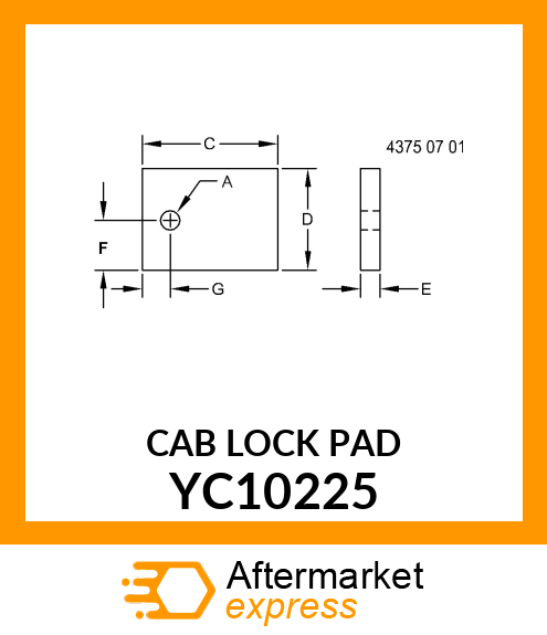 CAB LOCK PAD YC10225