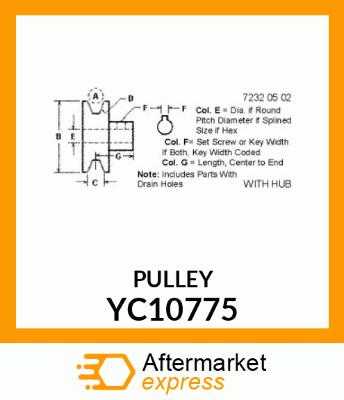 PULLEY YC10775