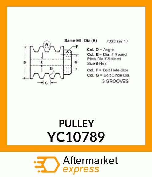 PULLEY YC10789