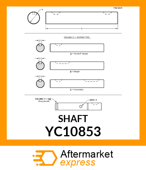 SHAFT YC10853