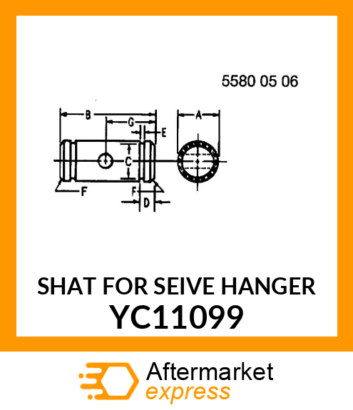 SHAT FOR SEIVE HANGER YC11099