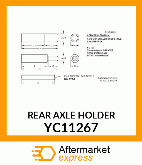 REAR AXLE HOLDER YC11267