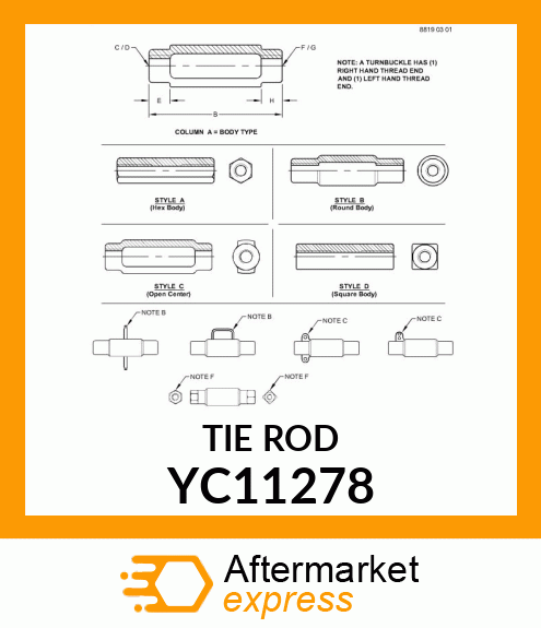 TIE ROD YC11278