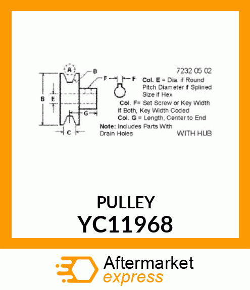 PULLEY YC11968