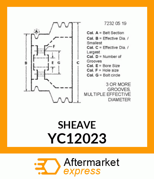 SHEAVE YC12023