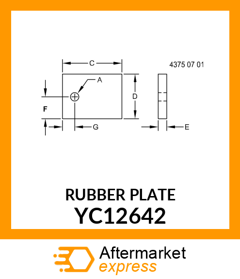 RUBBER PLATE YC12642