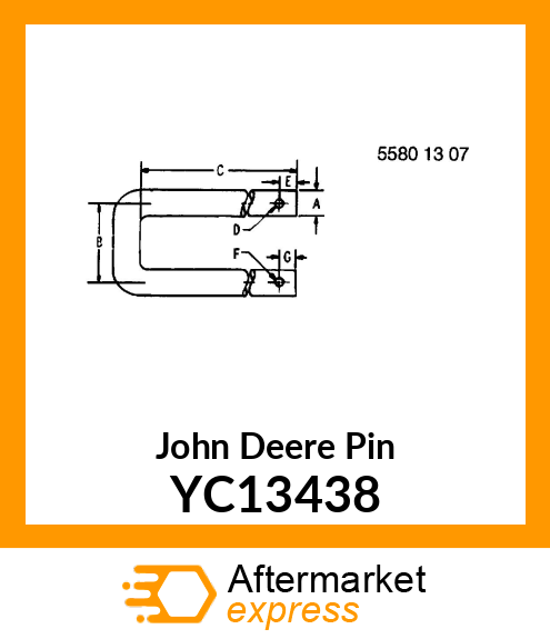 TENSION ROLLER (MAIN DRIVE) HOOK YC13438