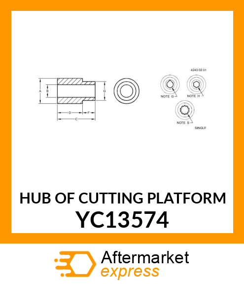 HUB OF CUTTING PLATFORM YC13574