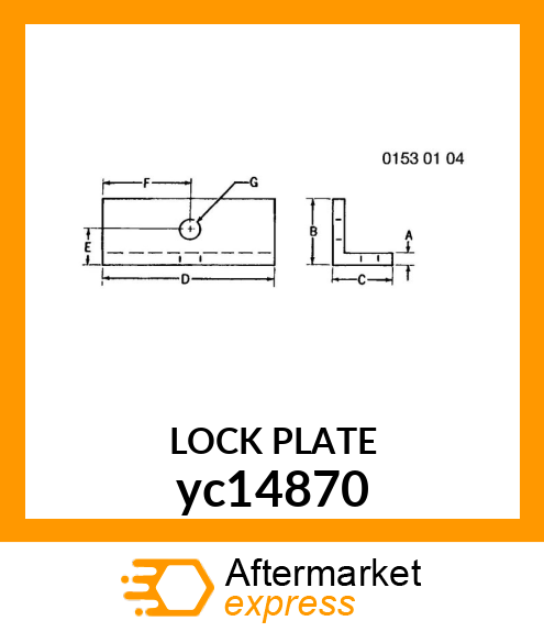 LOCK PLATE yc14870