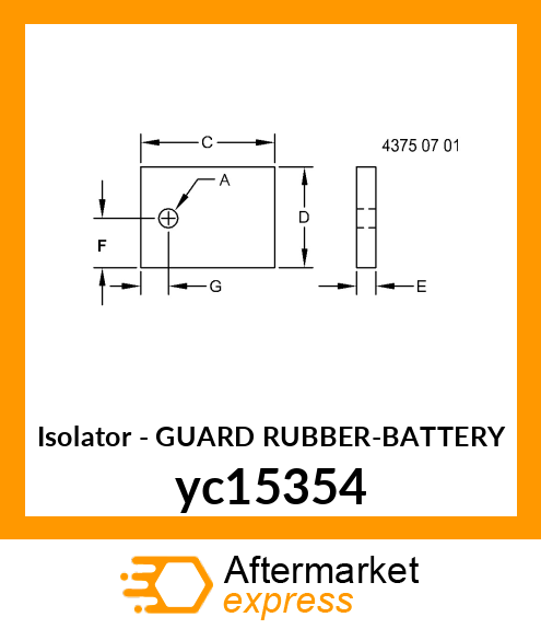 GUARD RUBBER yc15354