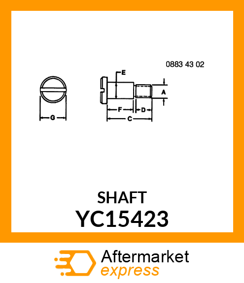 SHAFT YC15423