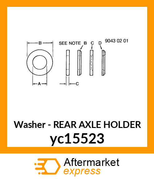 REAR AXLE HOLDER yc15523