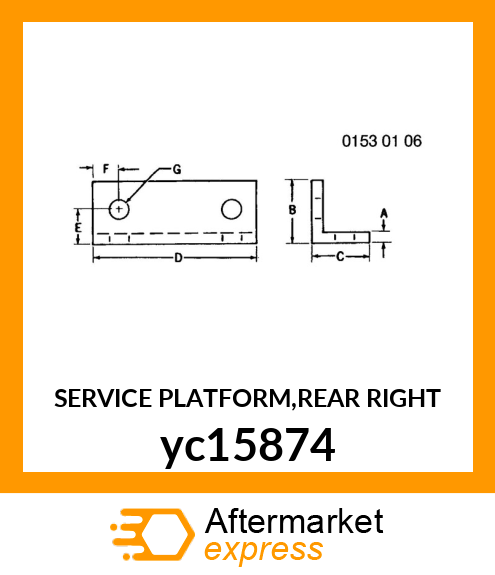 SERVICE PLATFORM,REAR RIGHT yc15874