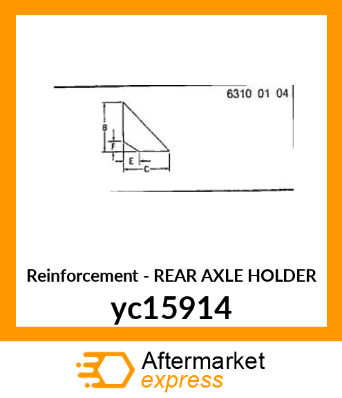 REAR AXLE HOLDER yc15914