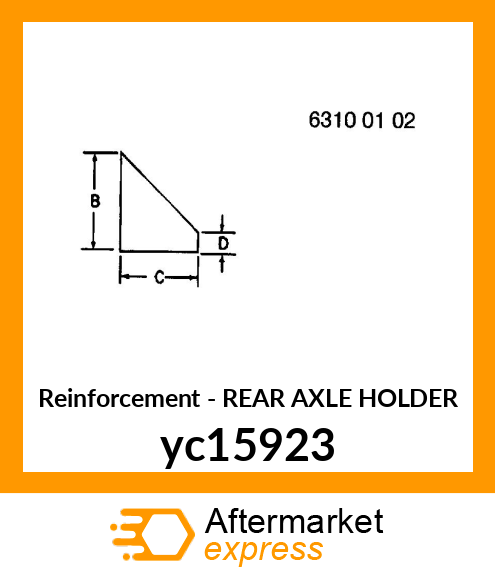 REAR AXLE HOLDER yc15923