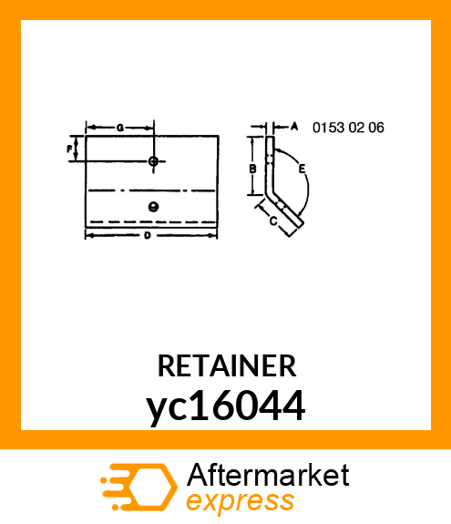 RETAINER yc16044