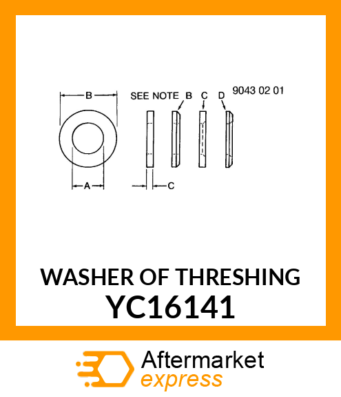 WASHER OF THRESHING YC16141