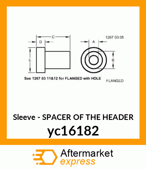 SPACER OF THE HEADER yc16182