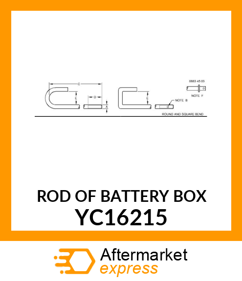 ROD OF BATTERY BOX YC16215