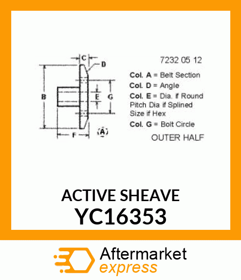 ACTIVE SHEAVE YC16353