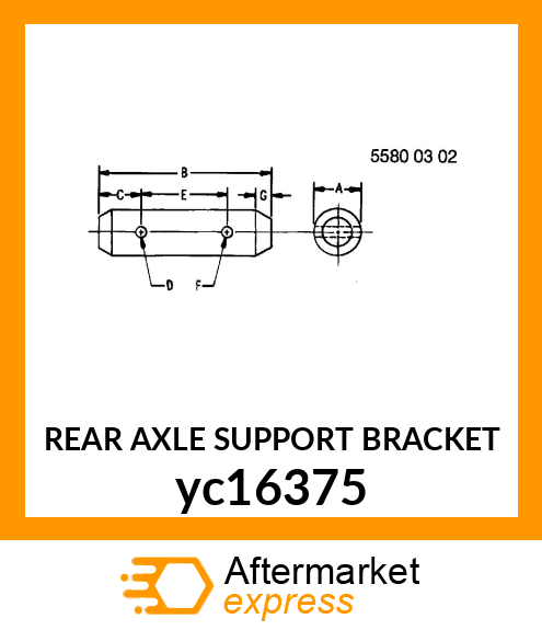 REAR AXLE SUPPORT BRACKET yc16375