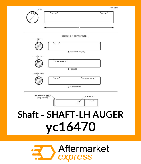 SHAFT yc16470