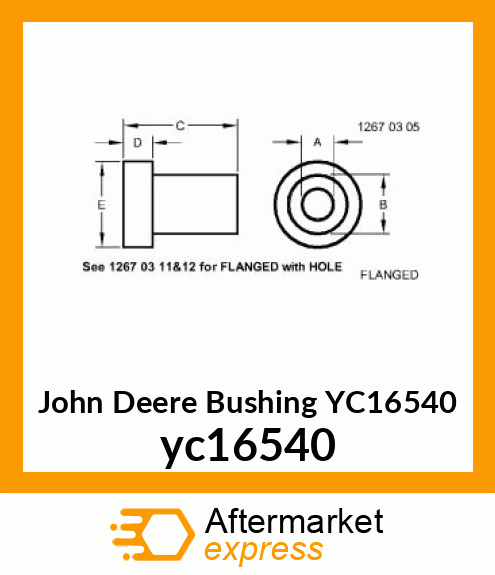 BUSHING, IDLER ASSEMBLY yc16540