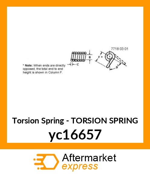 TORSION SPRING yc16657