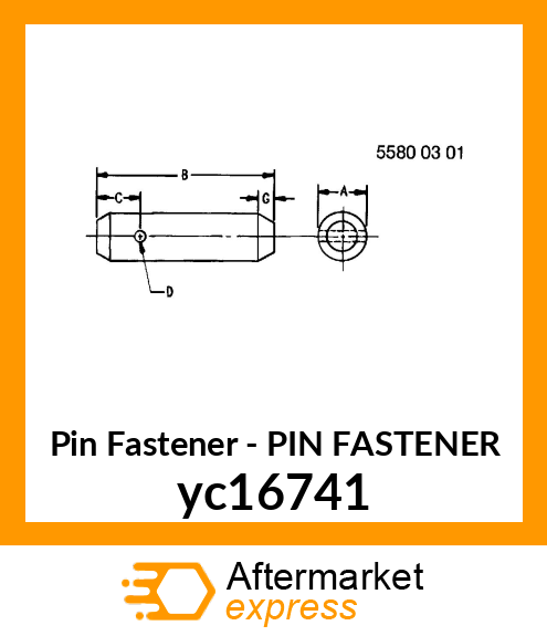 PIN FASTENER yc16741