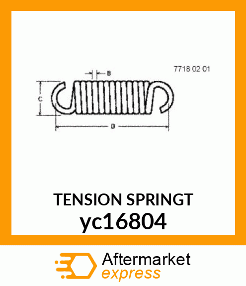 TENSION SPRINGT yc16804