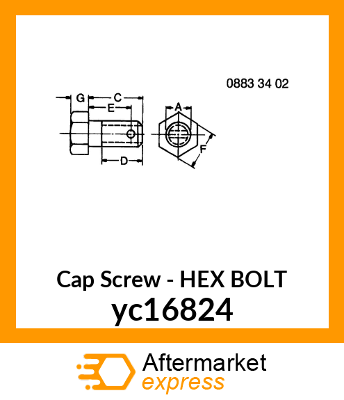 HEX BOLT yc16824