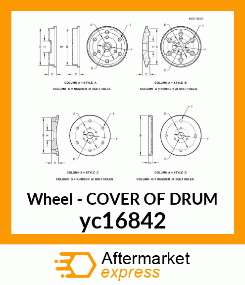 COVER OF DRUM yc16842