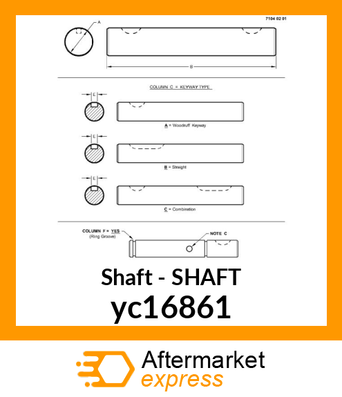 SHAFT yc16861