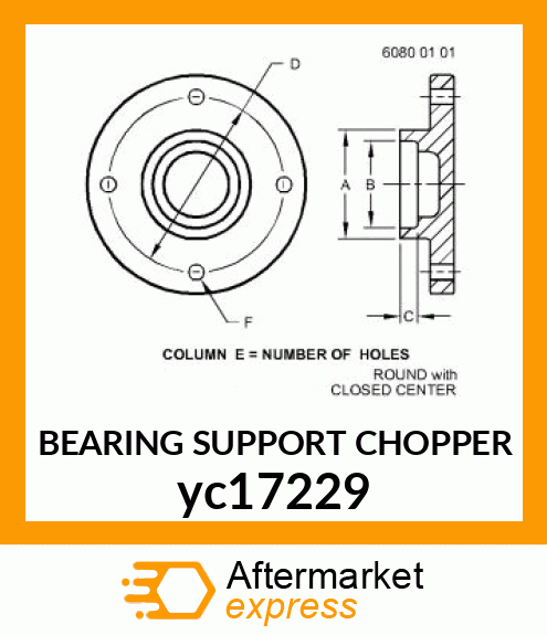 BEARING SUPPORT CHOPPER yc17229