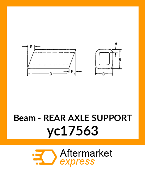 REAR AXLE SUPPORT yc17563